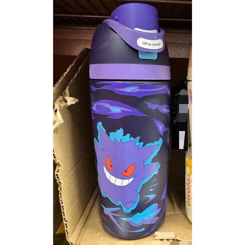 POKÉMON x OWALA FreeSip 24 oz Purple/Black Stainless Steel Water Bottle Gengar